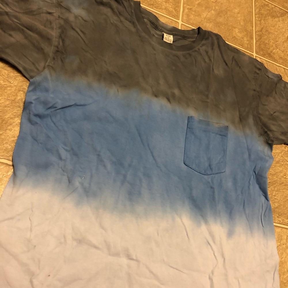 Vintage gap dip dyed tie single stitch pocket tee